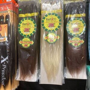 Pre-Stretched Synthetic Hair Braid - Blonde